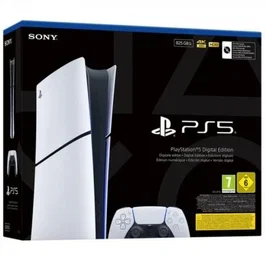 Sony PlayStation 5 Slim Digital Edition - Consola PS5 Slim Digital 825GB SSD con Mando DualSense, Ray Tracing, 4K/120Hz